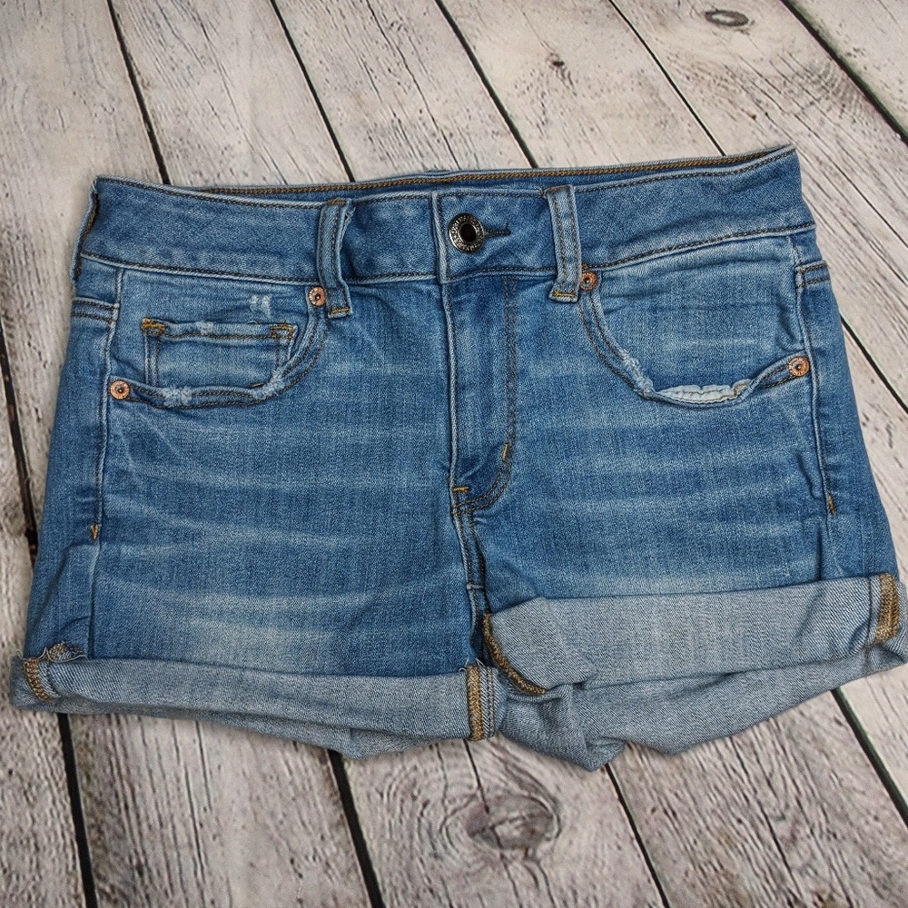 Blue jean shorts